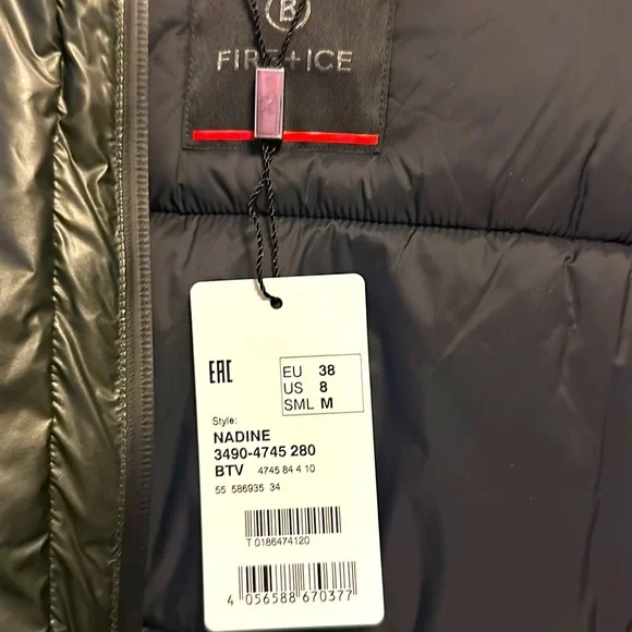 Bogner ski jacket, snow tubing Fire+Ice, NWT, size US 8